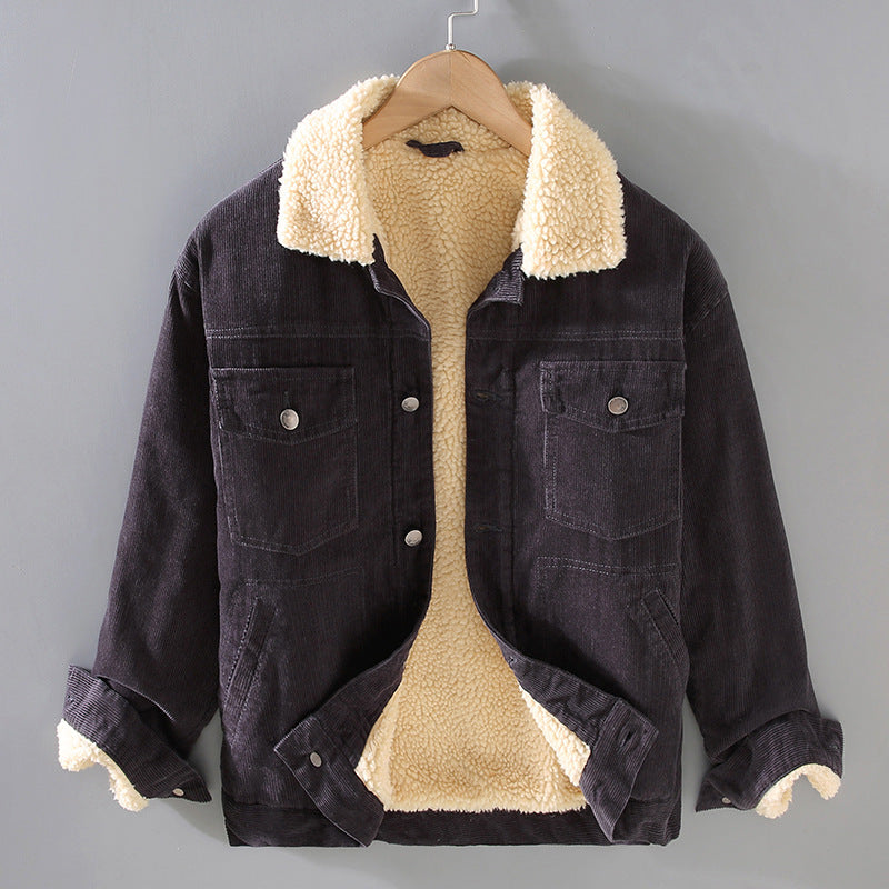 Corduroy Jacket Imitation Lamb