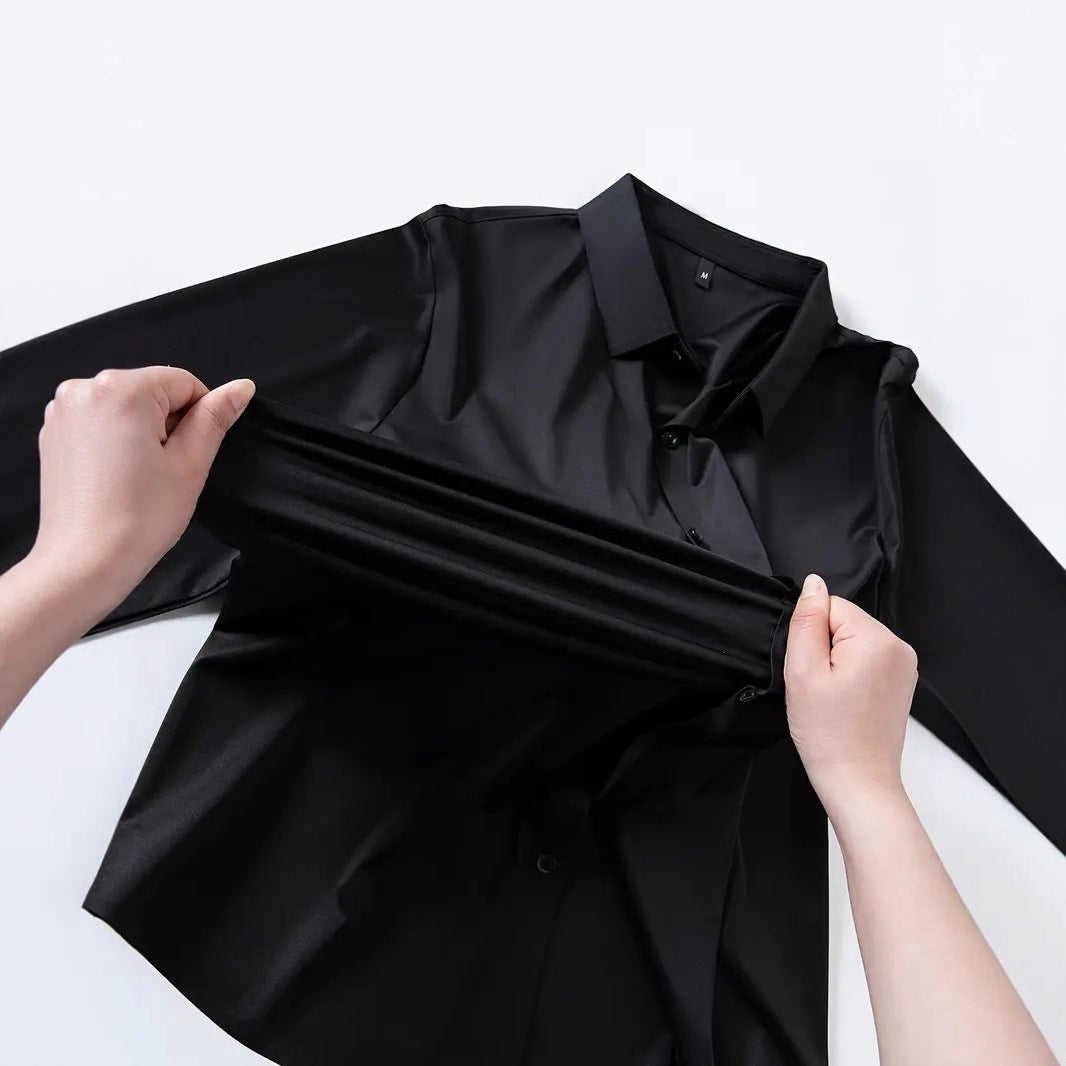 Highly Elastic Plus-Size Shirt