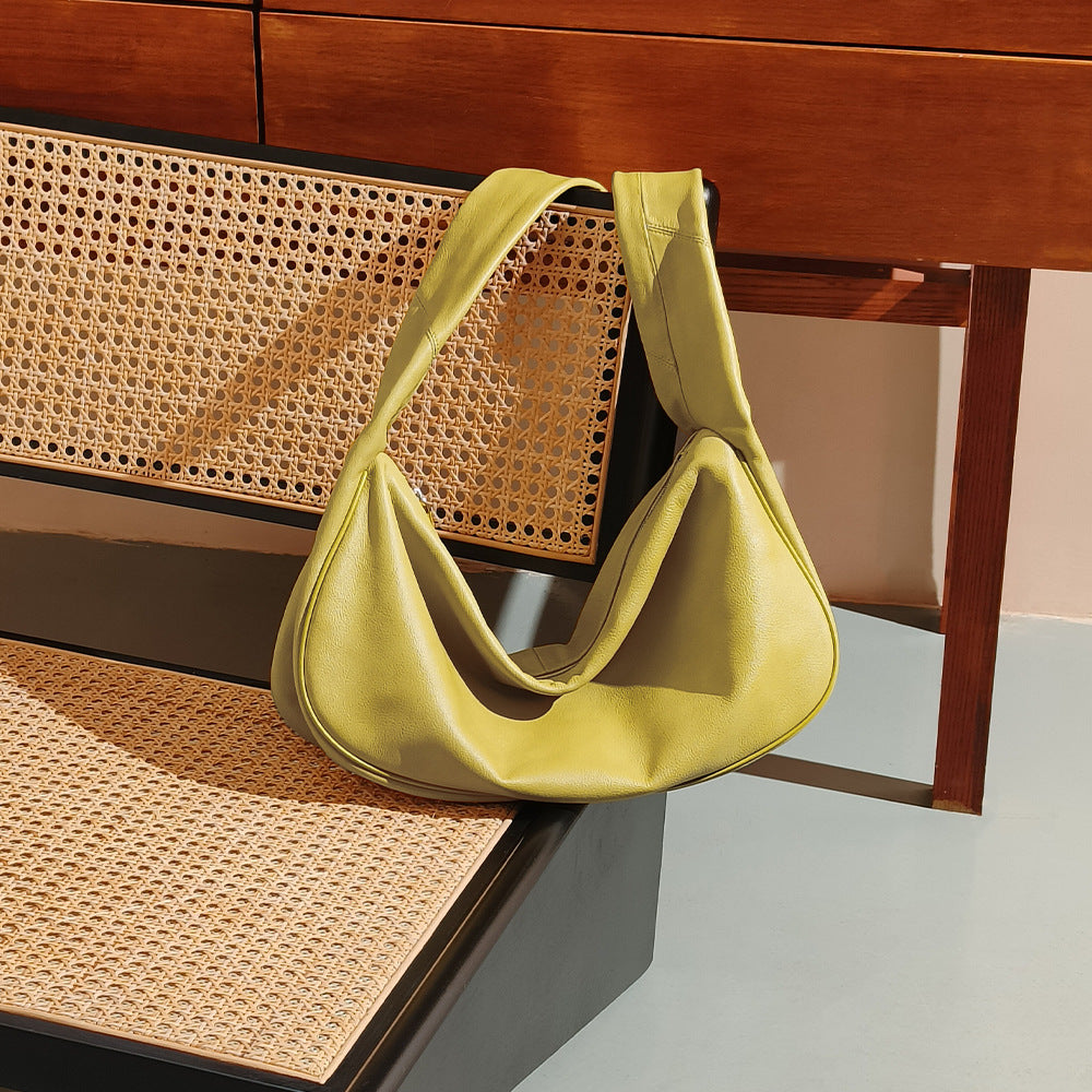 Leather Dumpling Bag