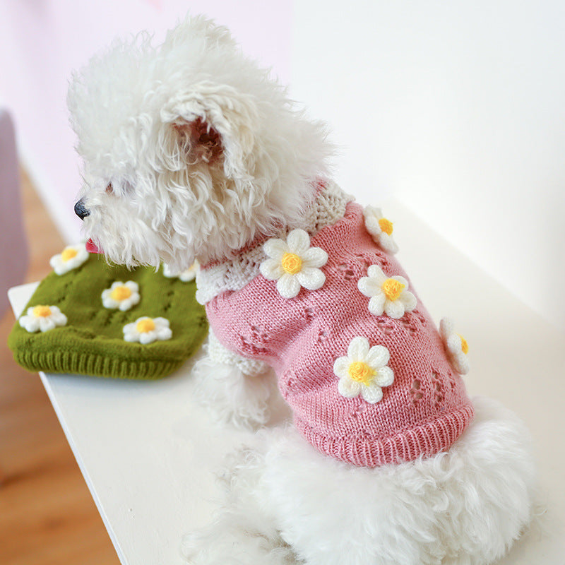 Comfortable Flower Sweater