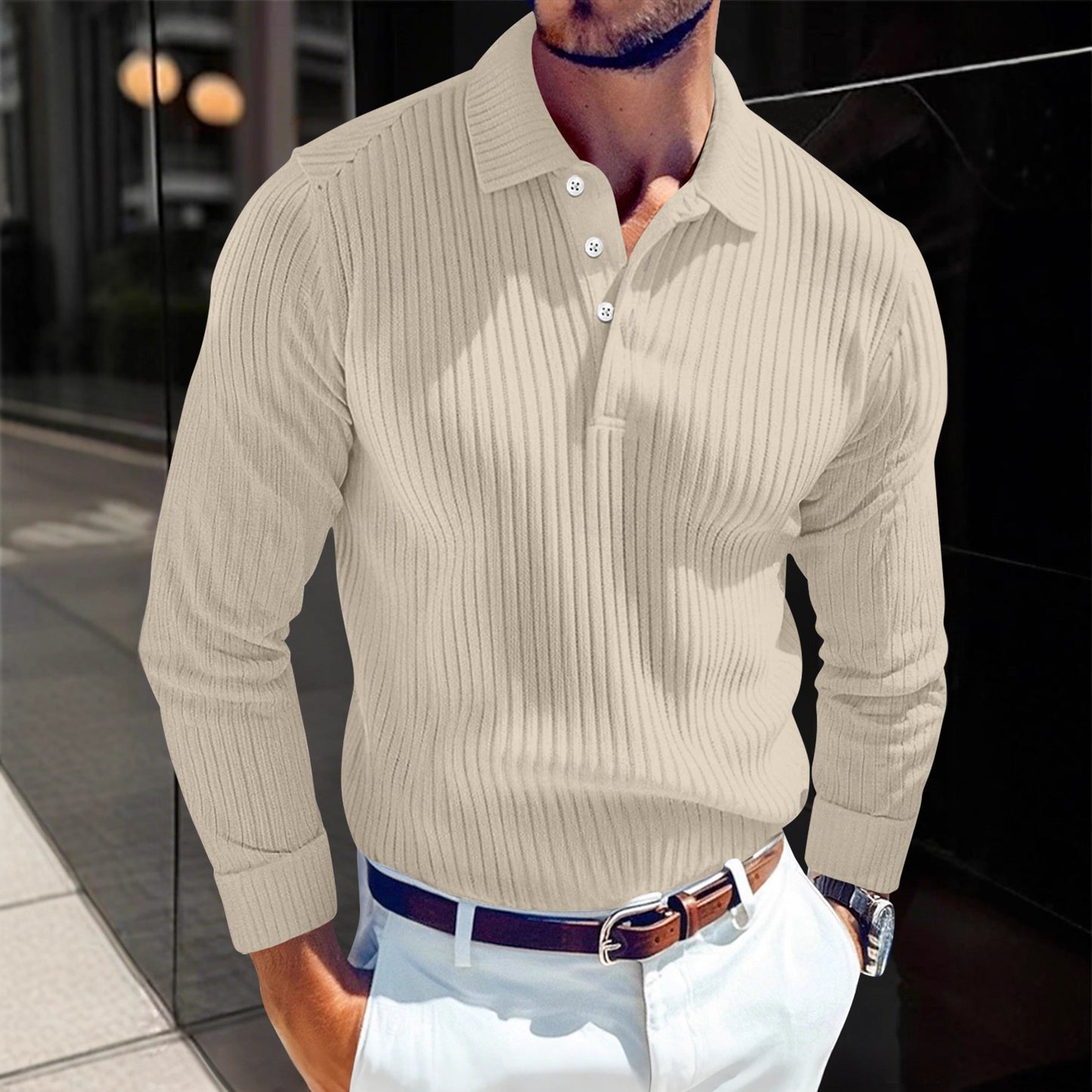 Long-sleeve Polo Shirt