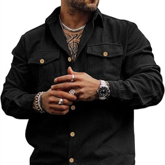 Corduroy Button-Up Shirt