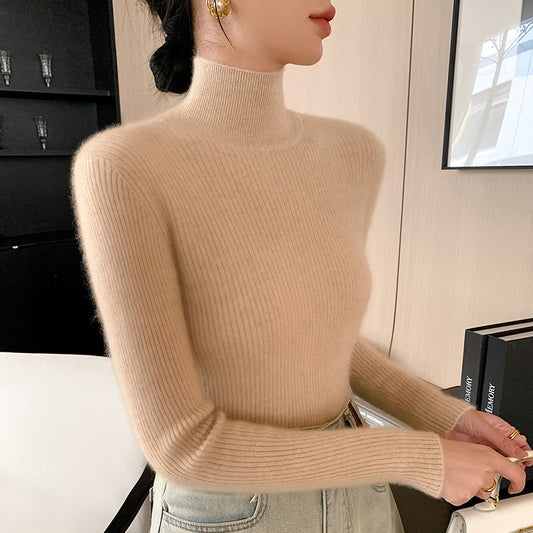 Women's Turtleneck Sweater Figure-flattering And Slimming