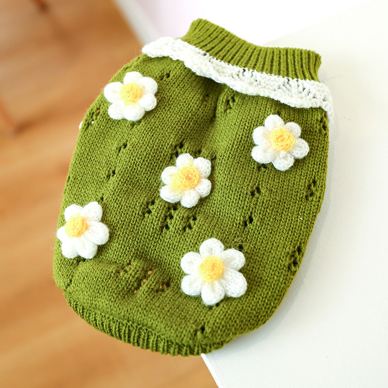 Comfortable Flower Sweater
