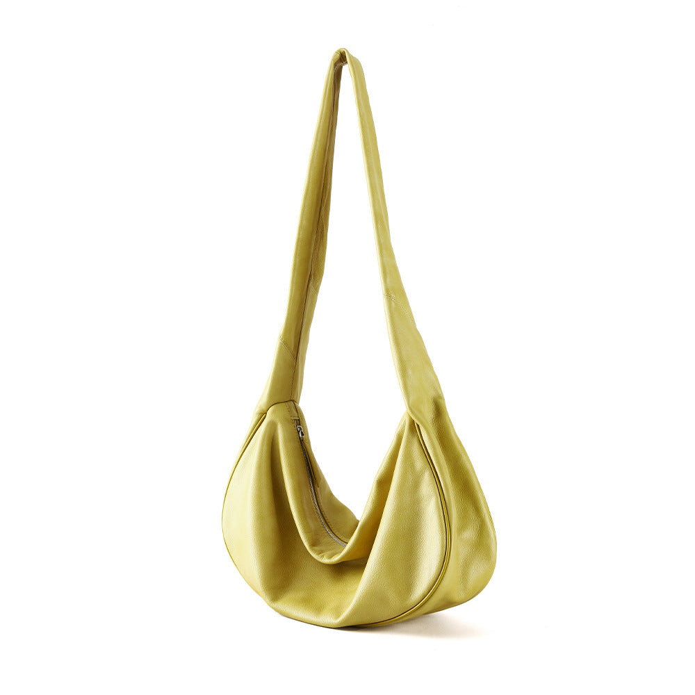 Leather Dumpling Bag