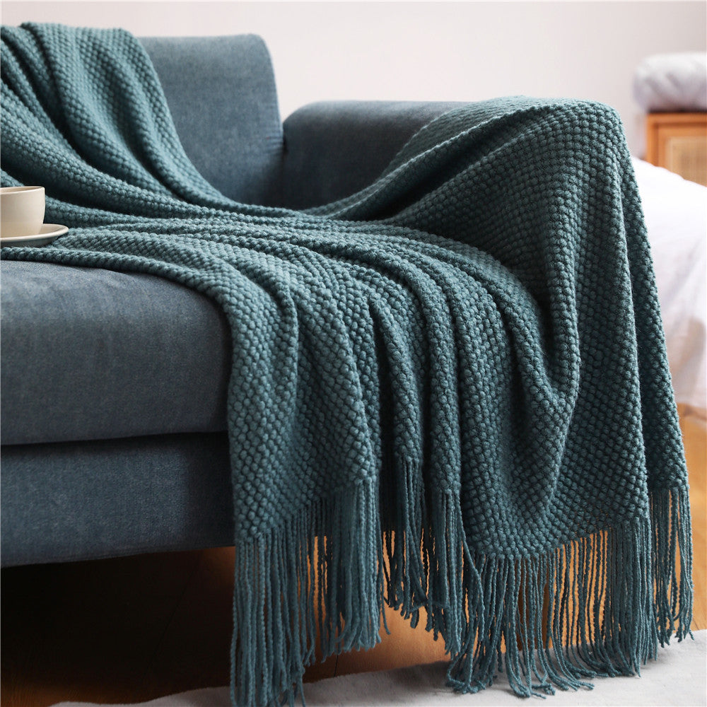 Grid Knit Blankets