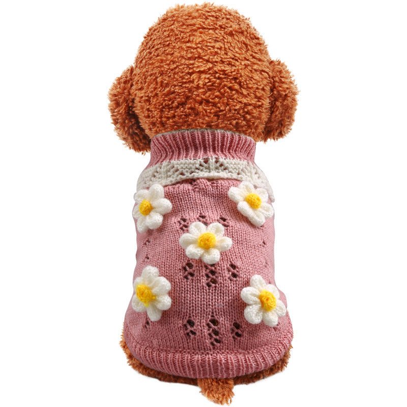 Comfortable Flower Sweater