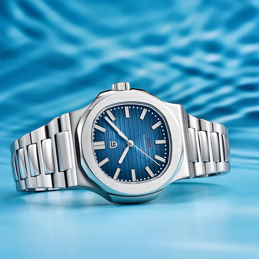 Mechanical Waterproof Barrel-shaped Wristwatch