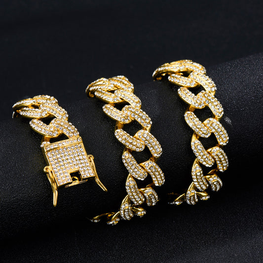 Jewelry Rhinestone Necklace,Bold Chain