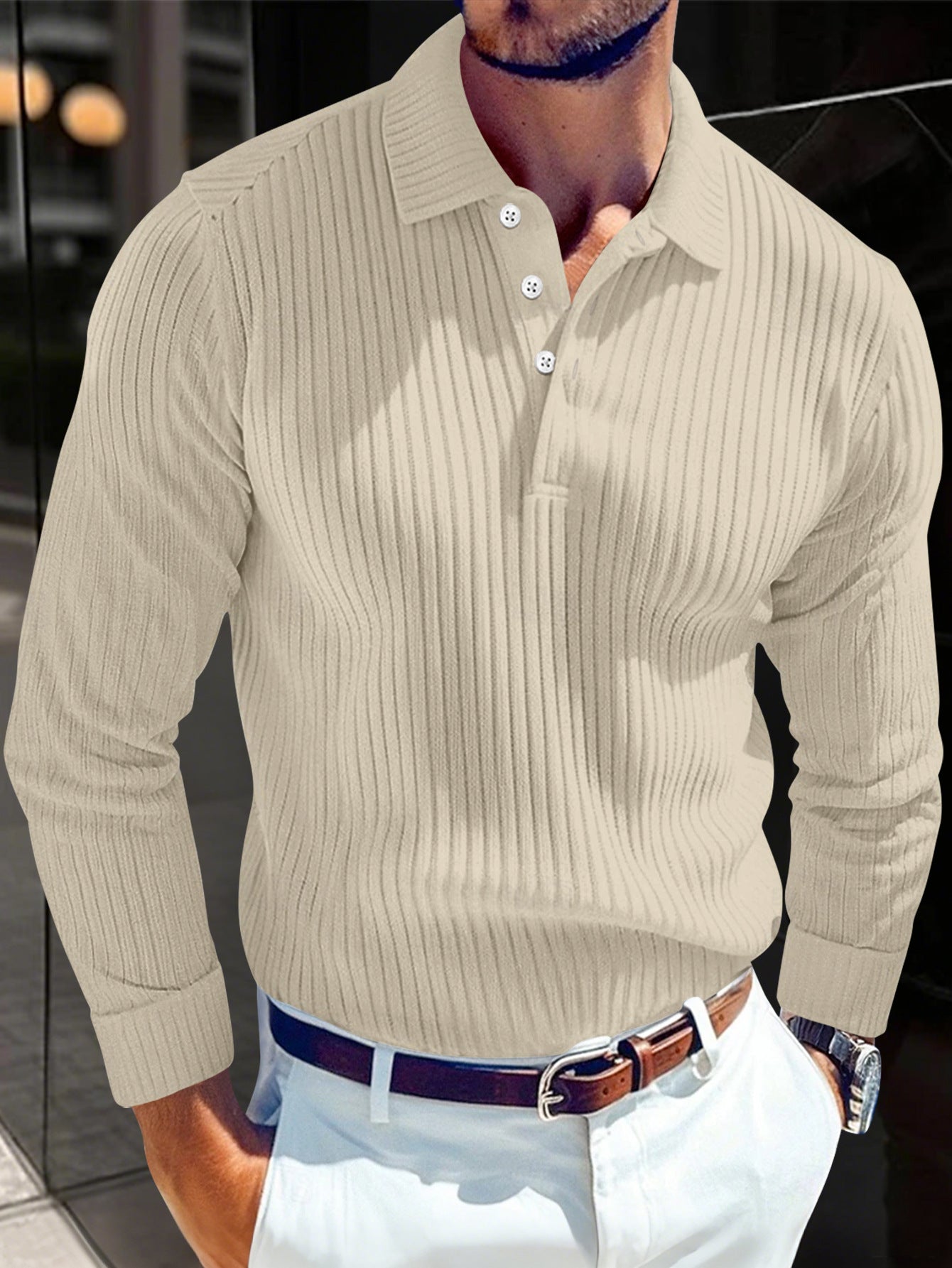 Long-sleeve Polo Shirt