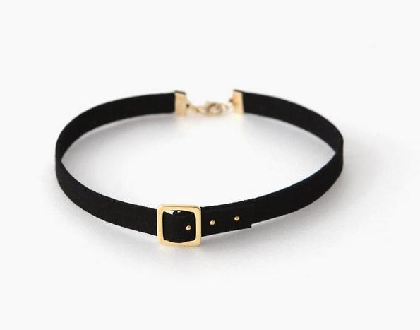 Studded choker necklace