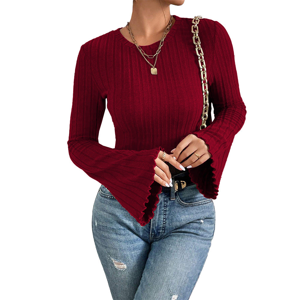 Flared Sleeve Sweater