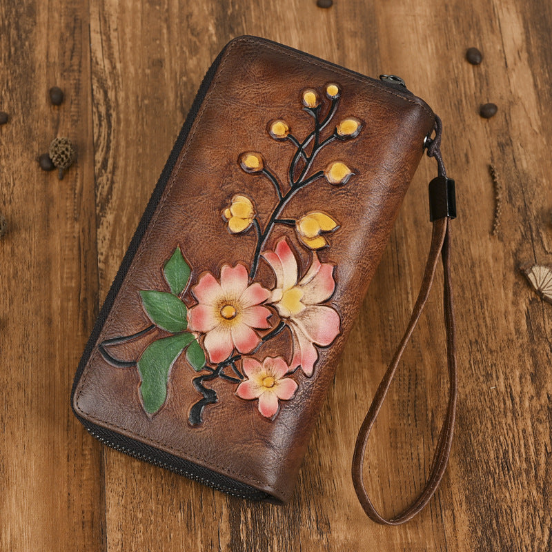 Double Zipper Long Wallet