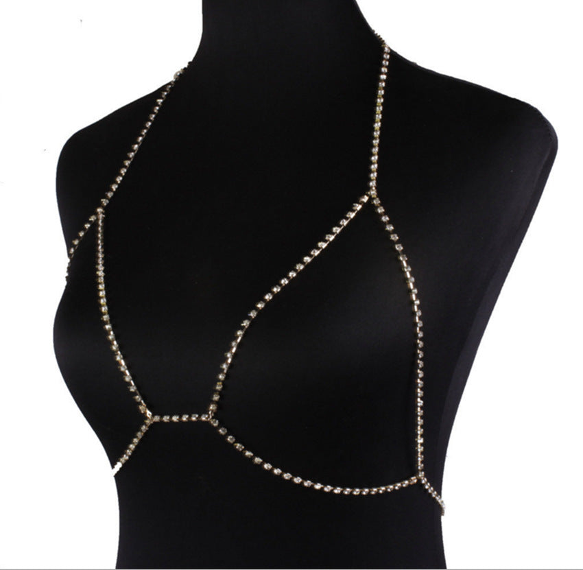 Rhinestone Body Jewelry Necklace