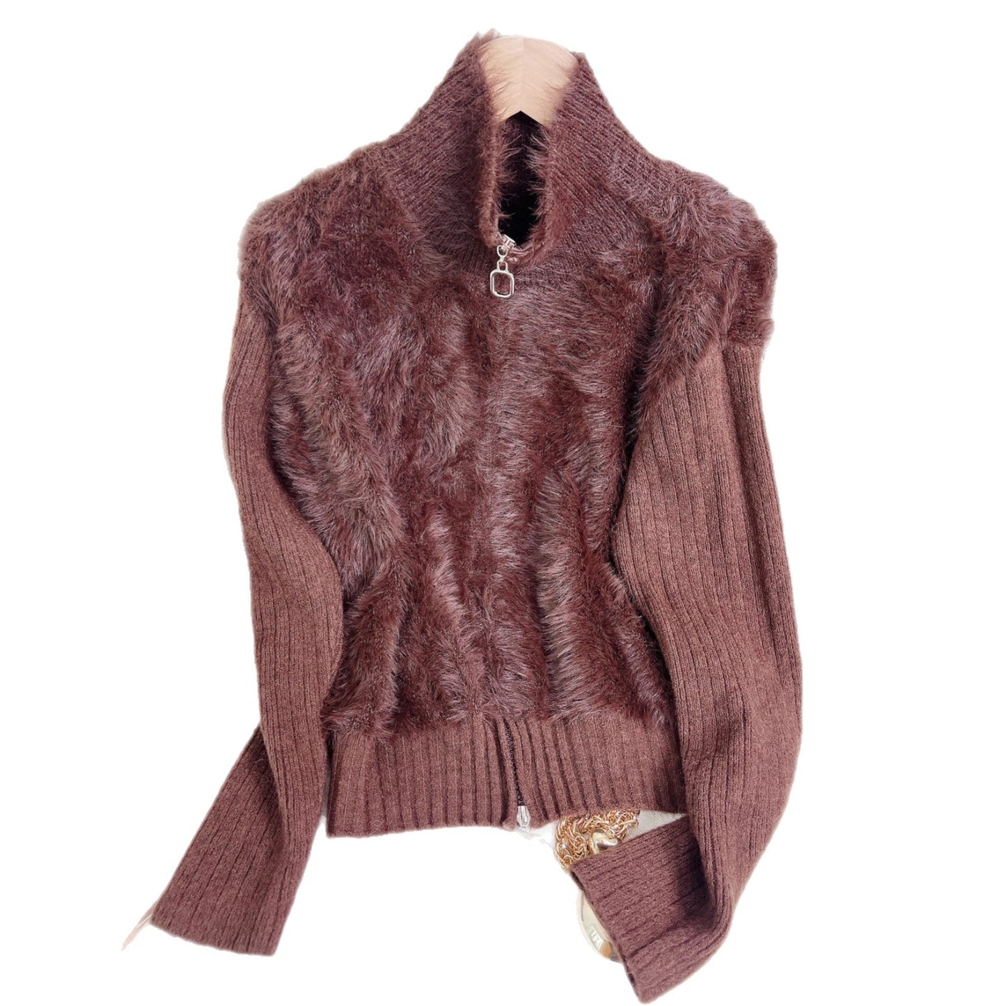 Faux Mink Sweater