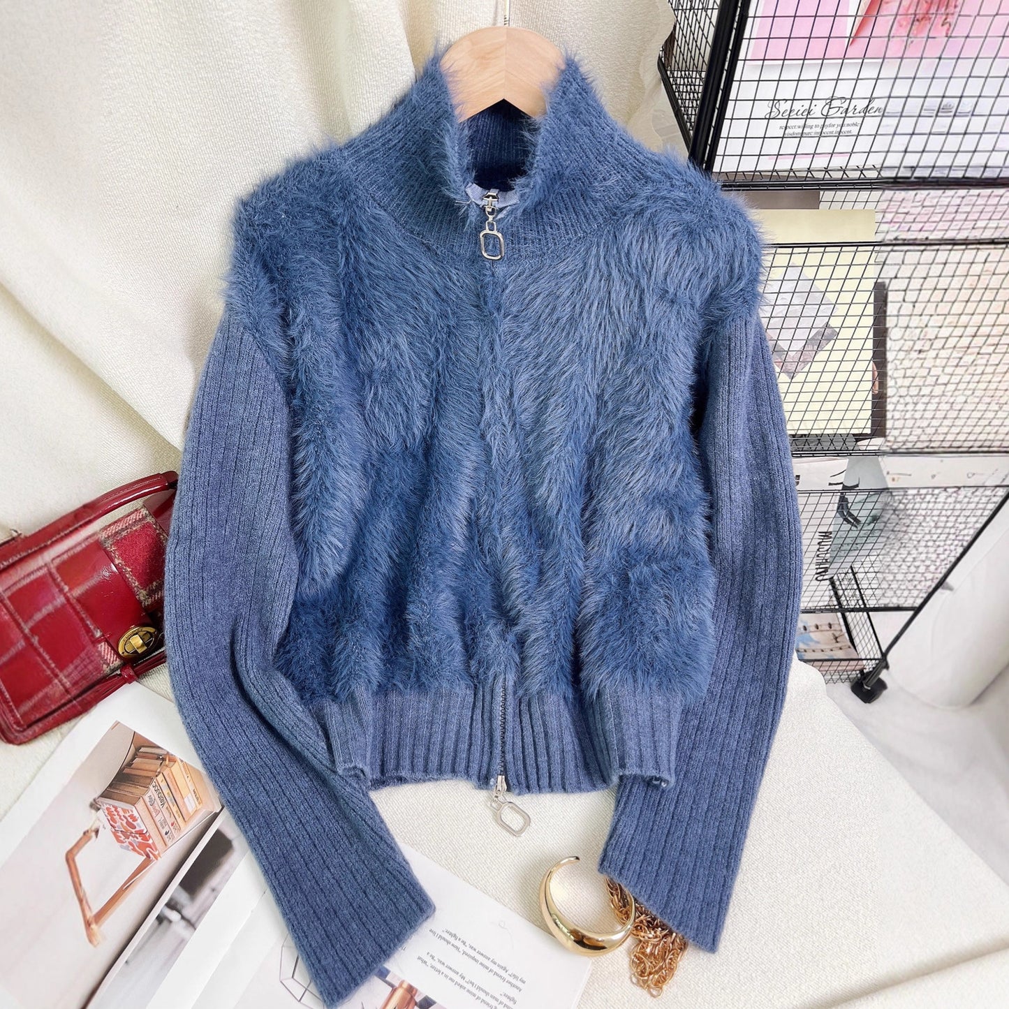 Faux Mink Sweater