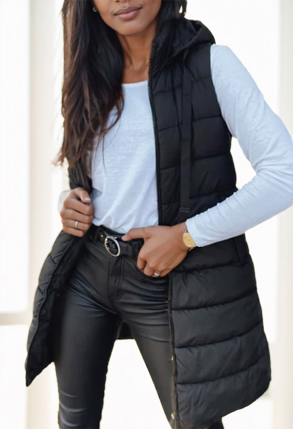Hood Puffer Vest