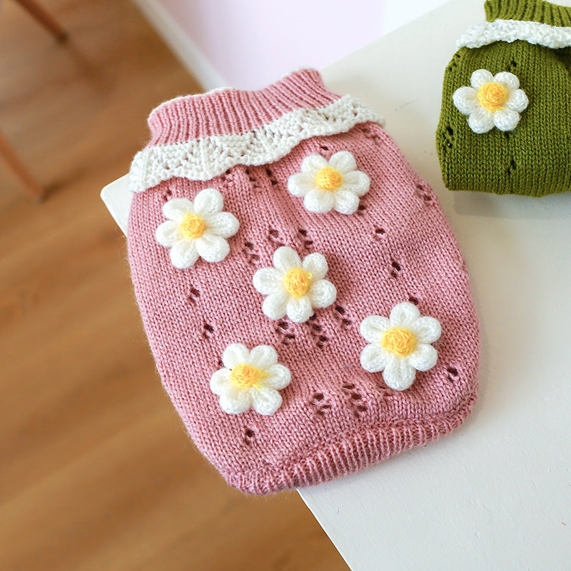 Comfortable Flower Sweater