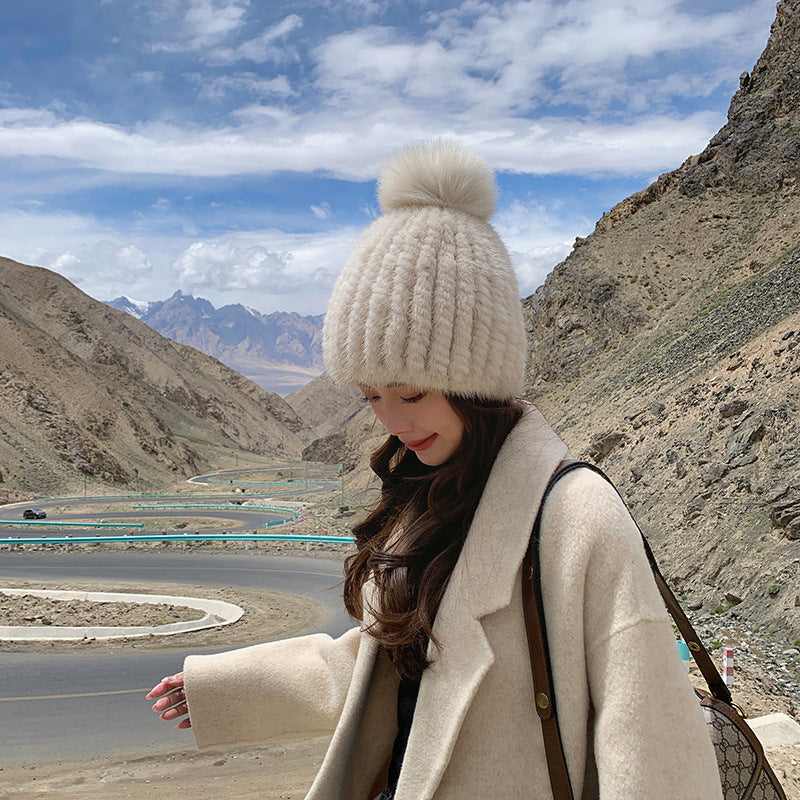 Ladies Mink Fur Hat