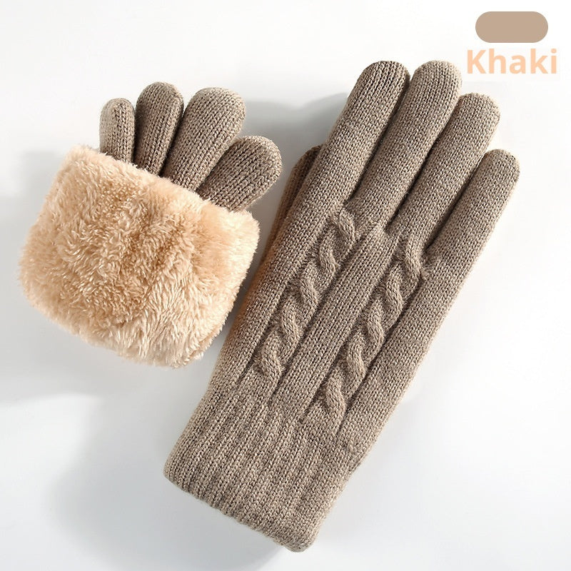 Double-layer Knit Gloves