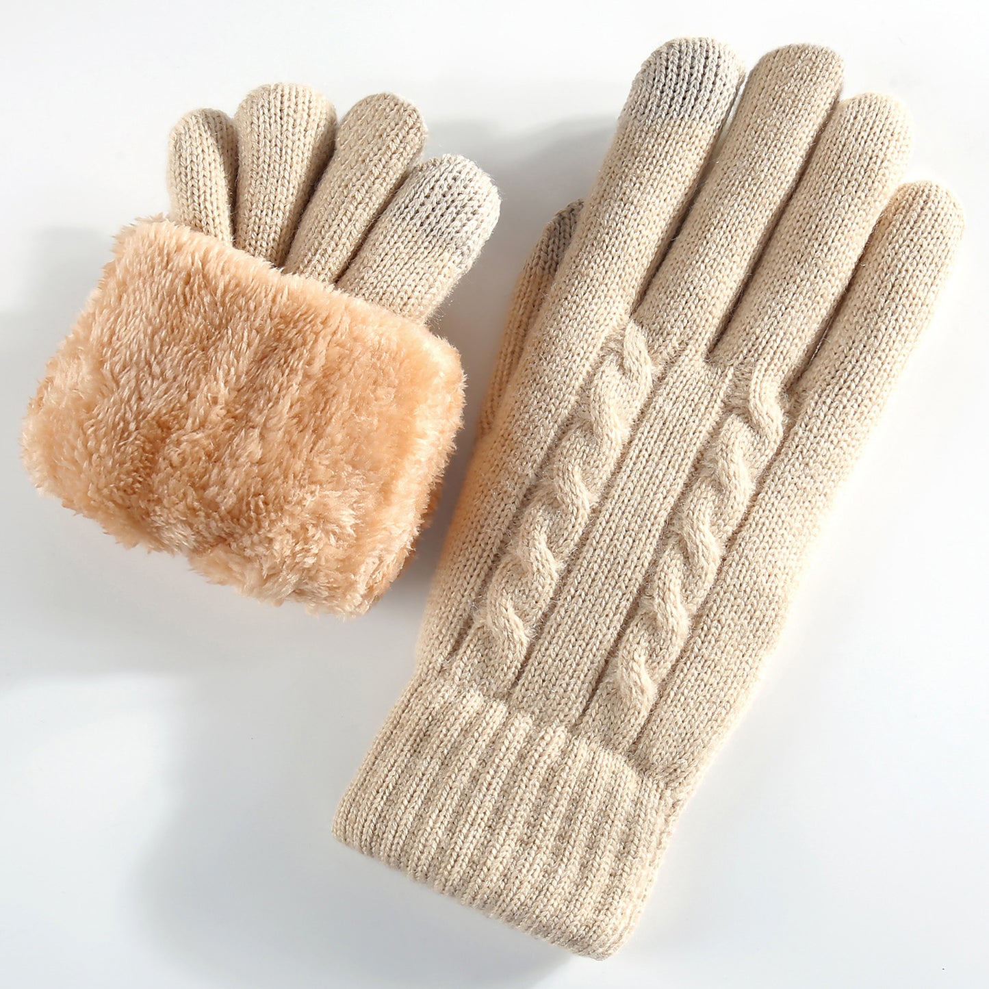Double-layer Knit Gloves