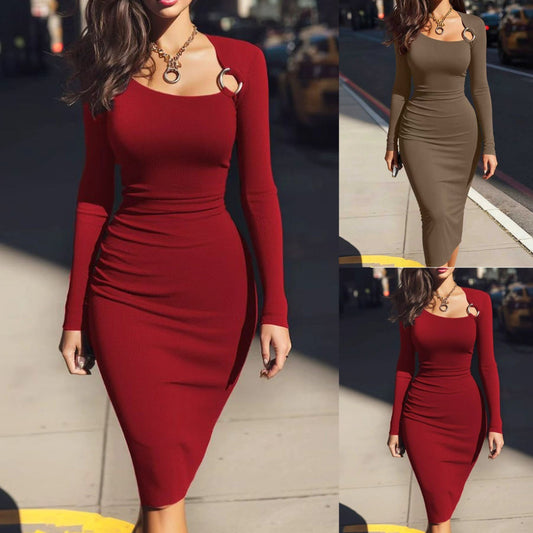 Long Sleeve body Con Dress