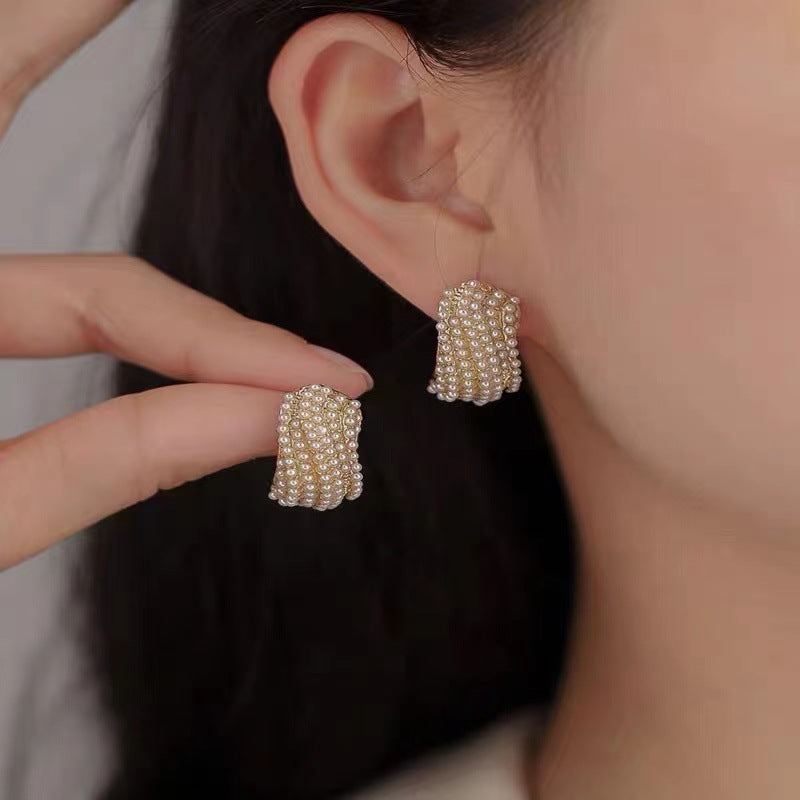 Pearl-studded Earrings