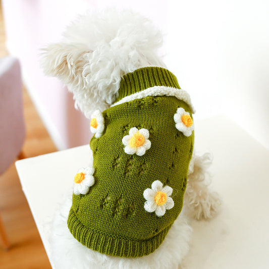 Comfortable Flower Sweater