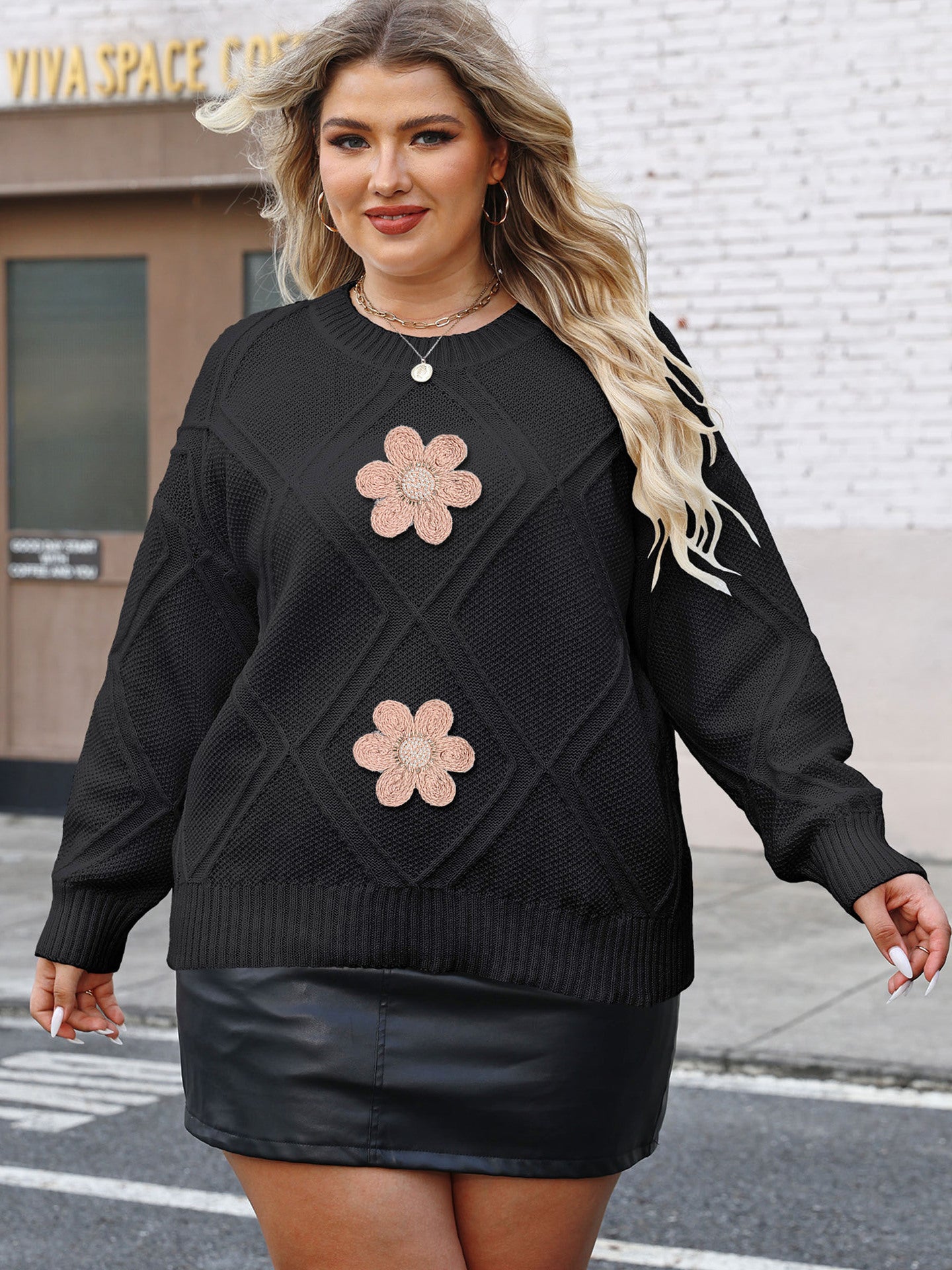 Diamond Flora Sweater