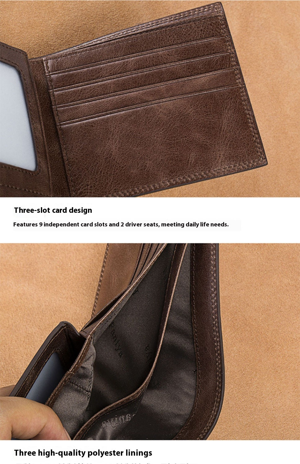 Leather Tactile wallet