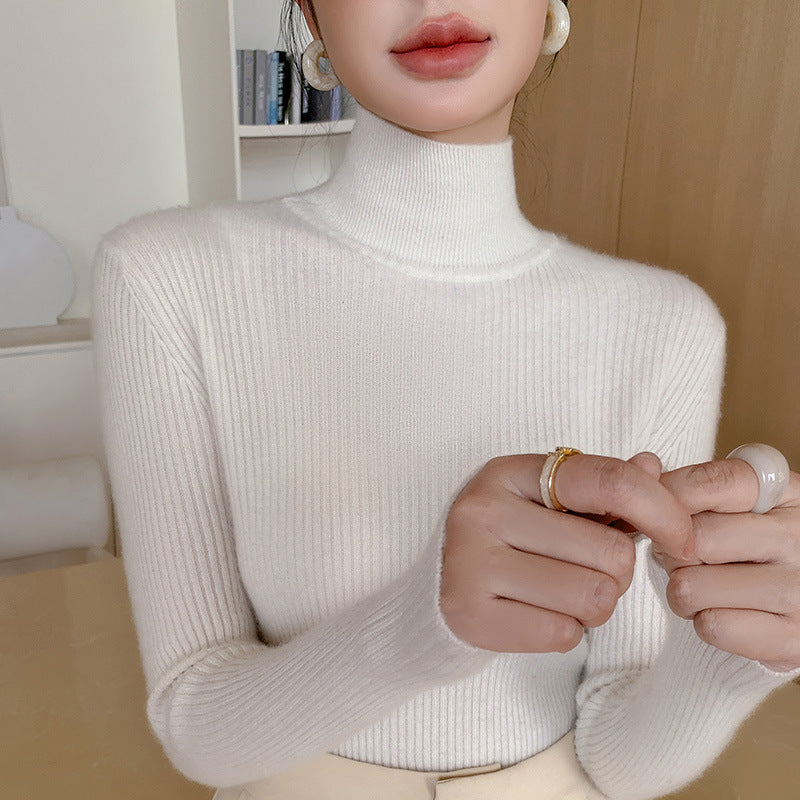 Women's Turtleneck Sweater Figure-flattering And Slimming