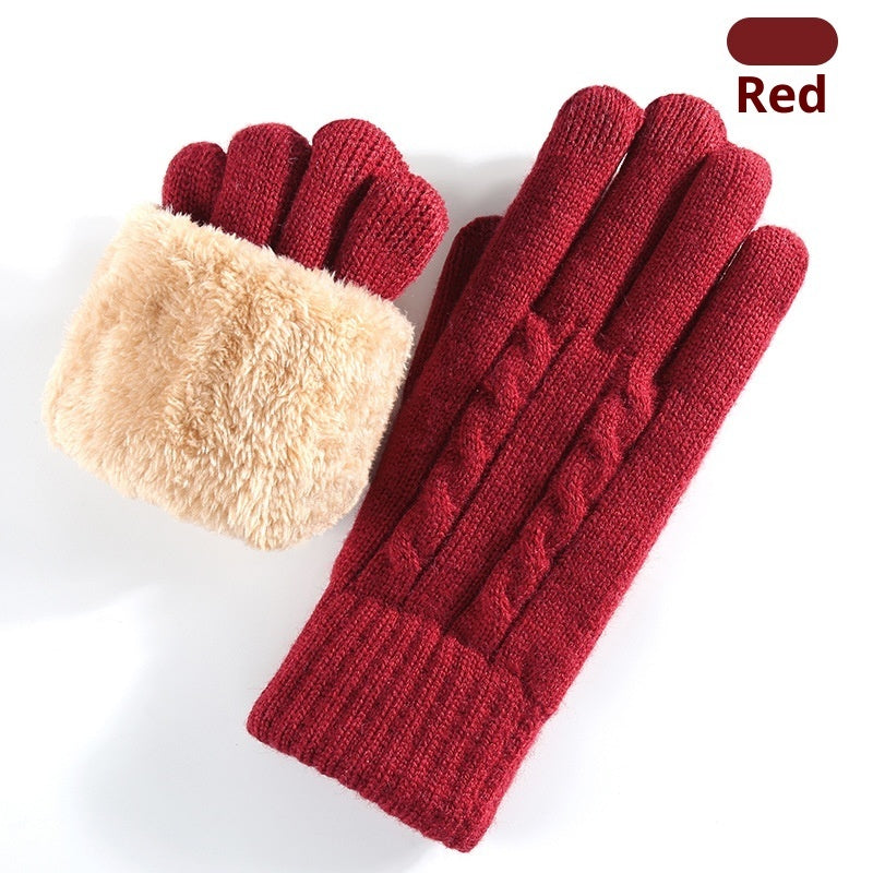 Double-layer Knit Gloves