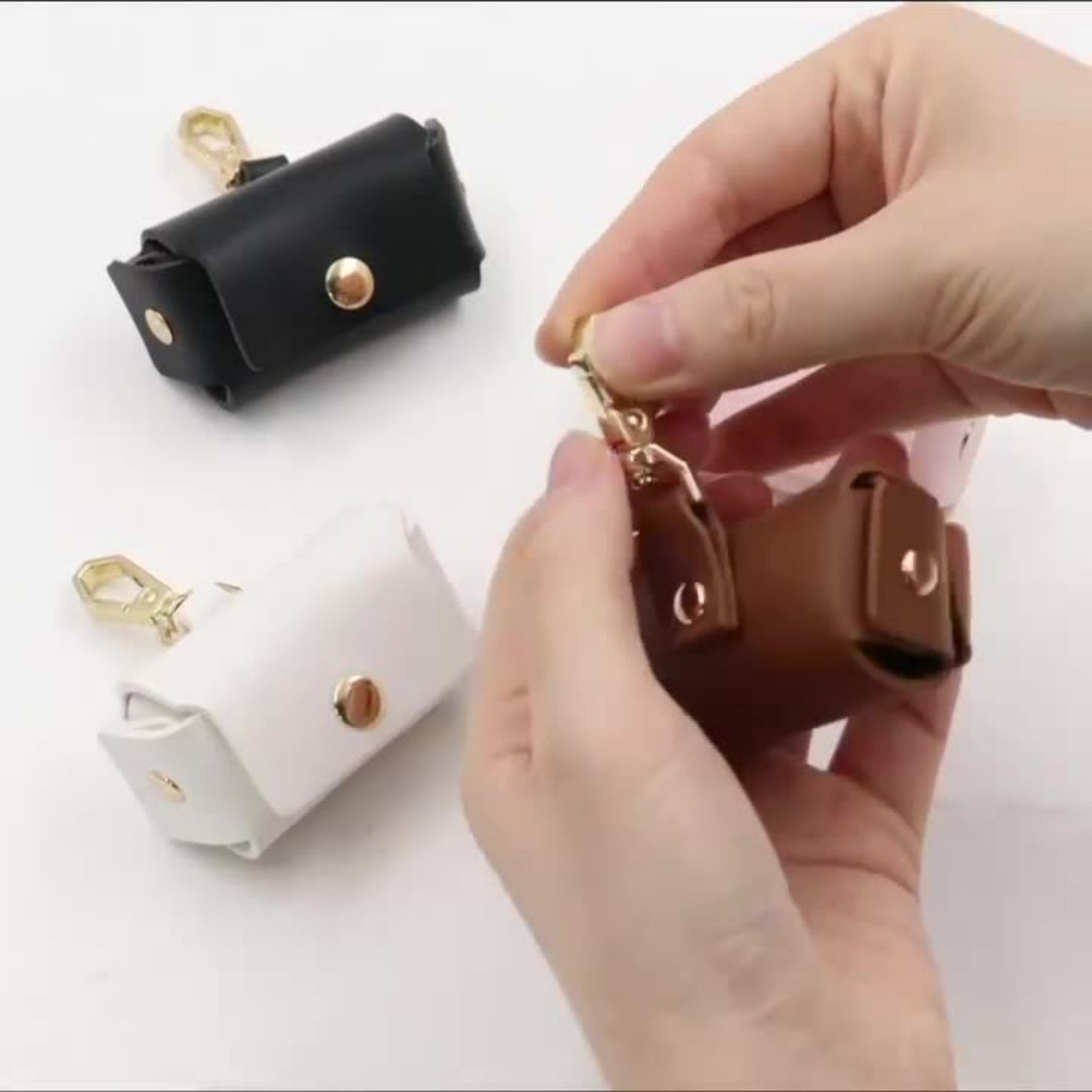 Leather small coin purse