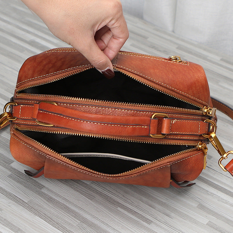 Leather Large Capacity Handbag