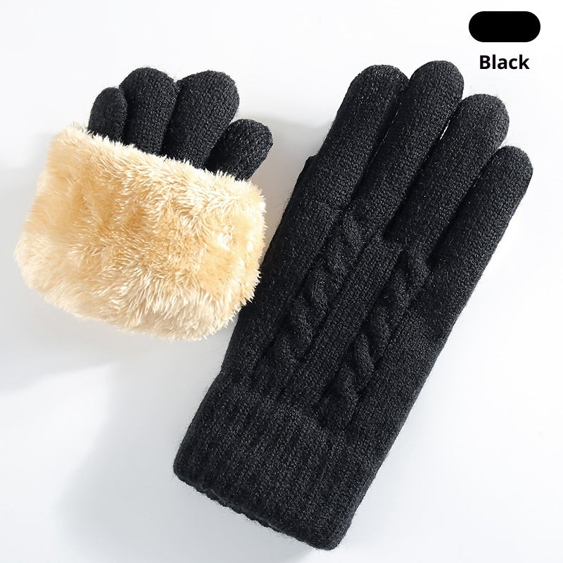 Double-layer Knit Gloves