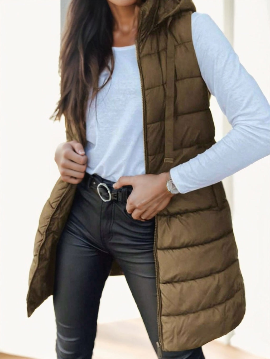 Hood Puffer Vest