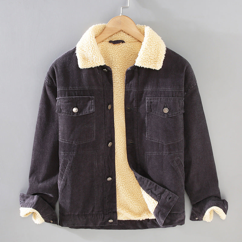 Corduroy Jacket Imitation Lamb