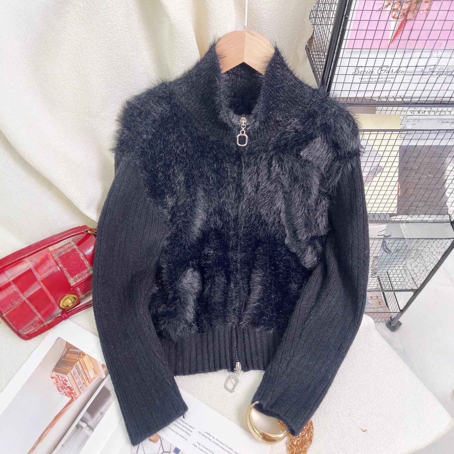 Faux Mink Sweater