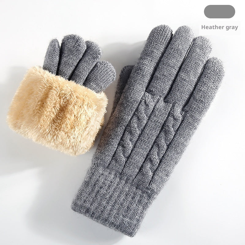 Double-layer Knit Gloves