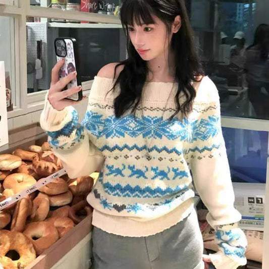 Off-shoulder Sweater Vintage