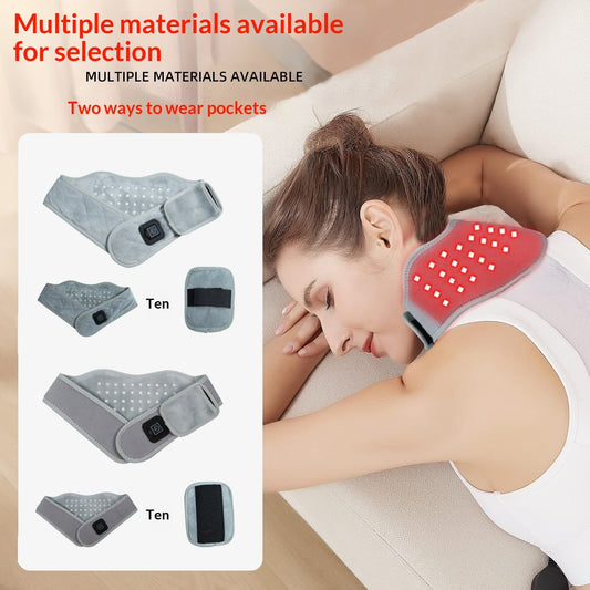 Neck Heat Therapy Device To Relieve Fatigue With Red Light