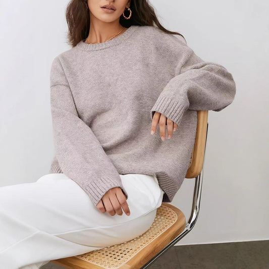 Crew Neck Loose Fit Sweater