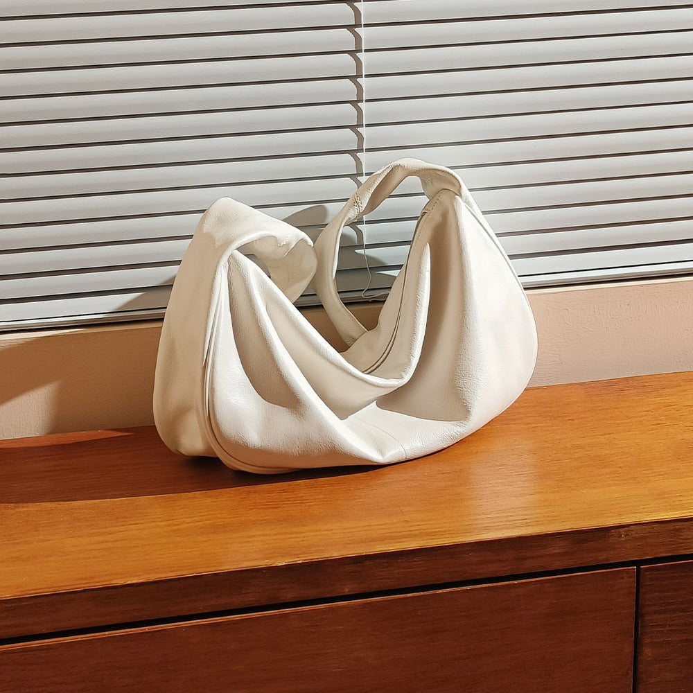 Leather Dumpling Bag